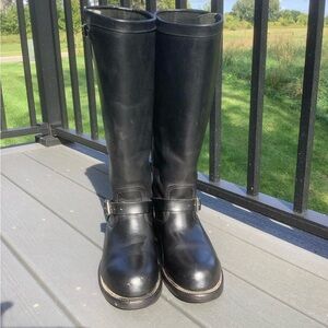 10D Chippewa Black Leather Boots